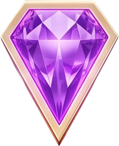 Faceted purple gem icon representing the in-game jackpot feature